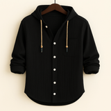 James Oxford Luxury Soft Cotton Hooded Shirt