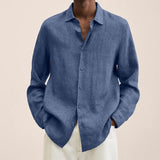 James Oxford Linen Button-Up Shirt for Men