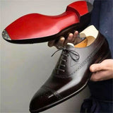 James Oxford Leather Brogue Shoes for Men