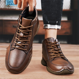 James Oxford Rugged Leather Boots for Men
