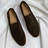 James Oxford Classic Suede Loafers for Men