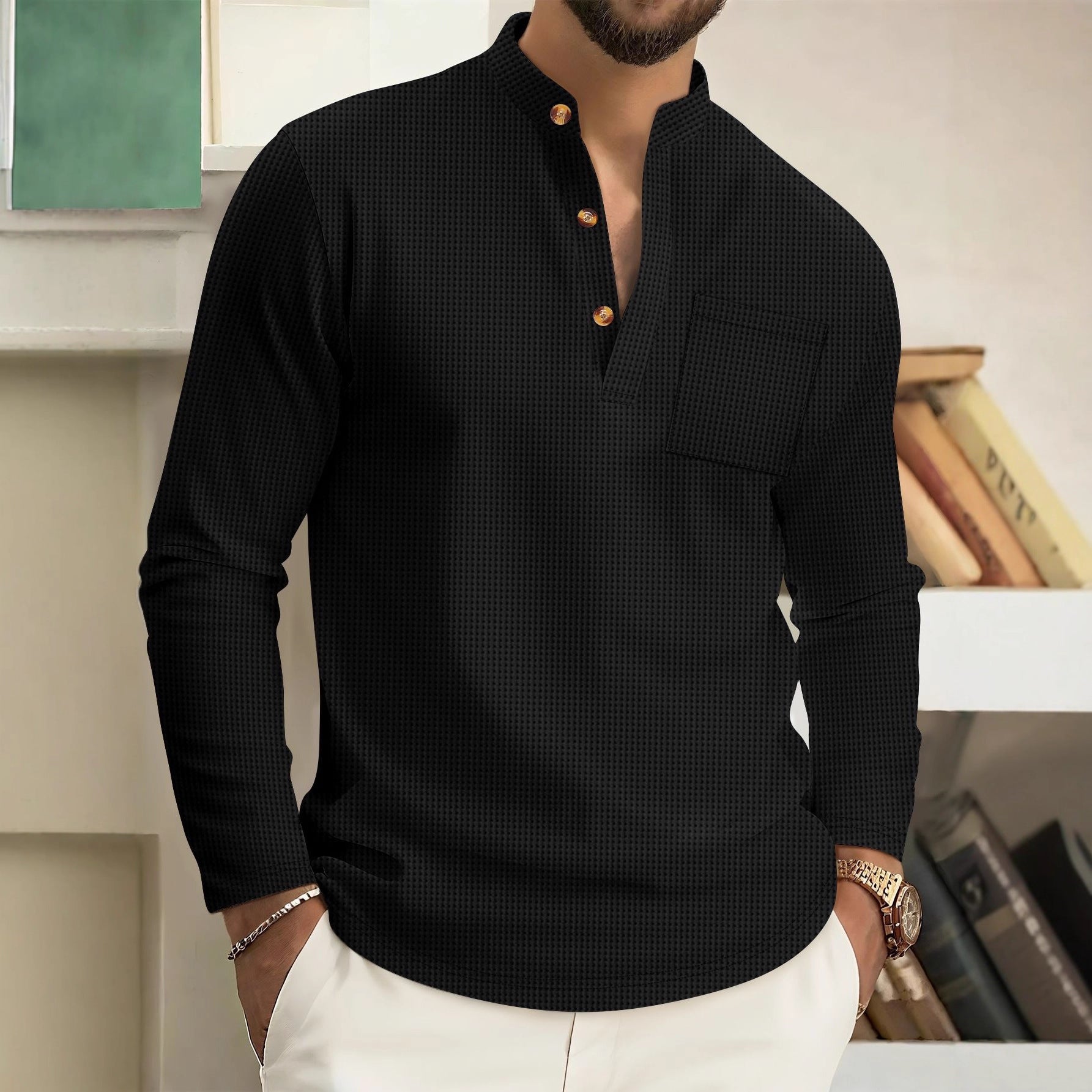 James Oxford Timeless Linen Shirt for Men