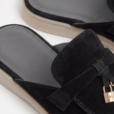 Black Suède Mediterranean Mule