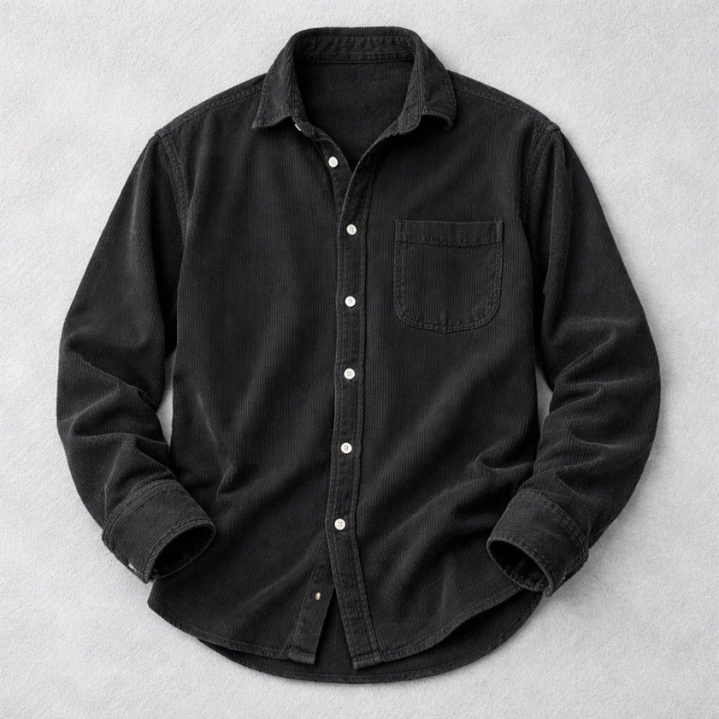 James Oxford Classic Corduroy Shirt for Men
