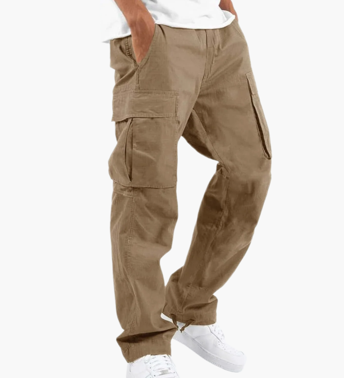 James Oxford Men's Casual Cargo Trousers