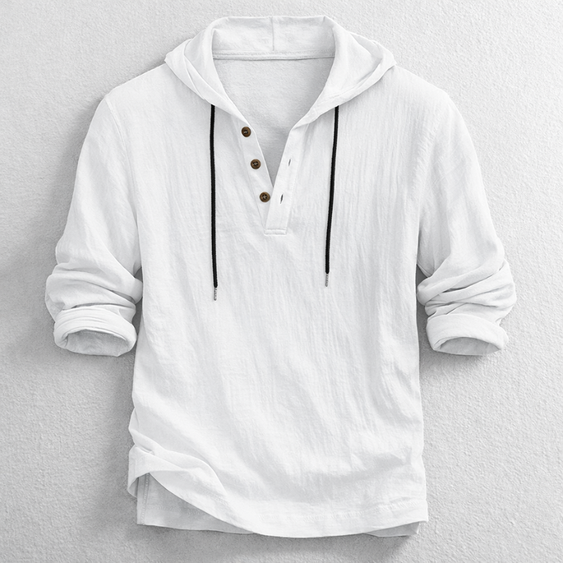 James Oxford Classic Hooded Shirt for Men