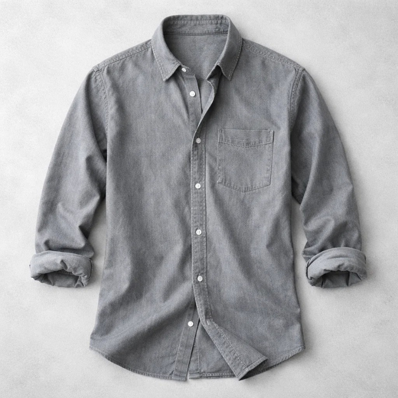 James Oxford Vintage Cotton Shirt for Men