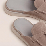 Beige Suède Mediterranean Mule