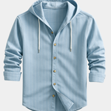 James Oxford Luxury Striped Hooded Shirt
