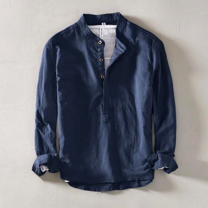 James Oxford Linen Shirt for Men