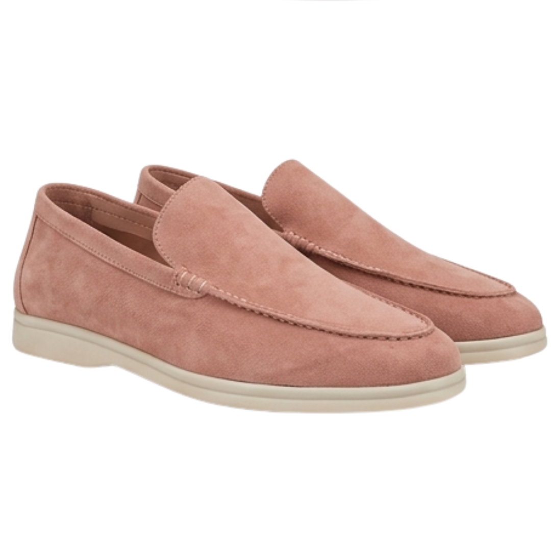 James Oxford Classic Suede Moccasins for Men