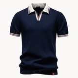 James Oxford Classic Knit Polo Shirt for Men