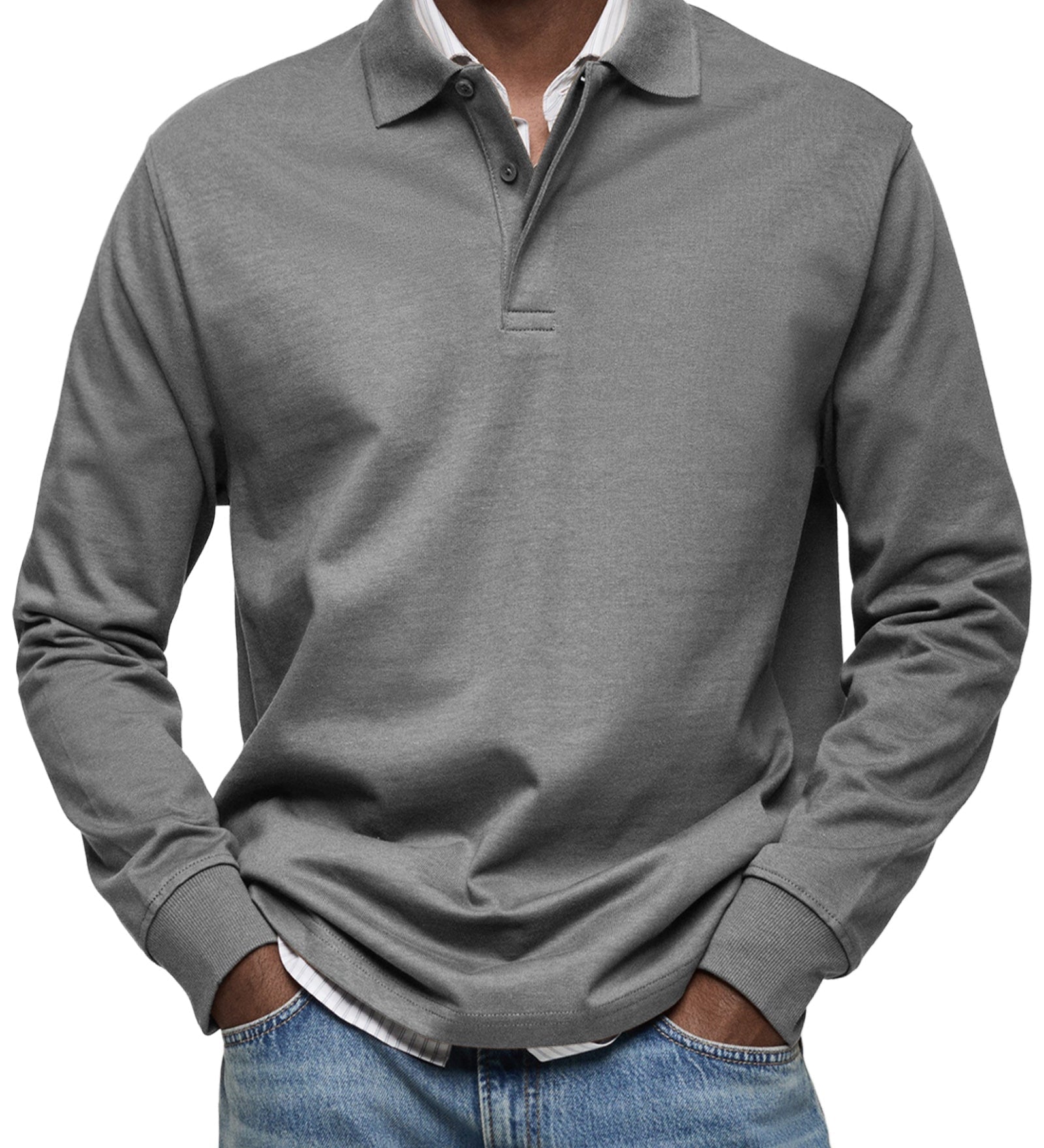 Richard - Casual Long-Sleeve Polo Shirt