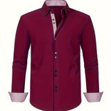 Albert Elegant Lightweight Shirt with Contrast Details