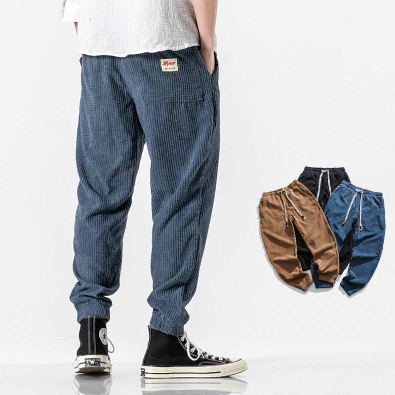 James Oxford Nathaniel Corduroy Jogger Trousers