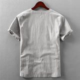 Kobu V-Neck Cotton Linen Summer Tee