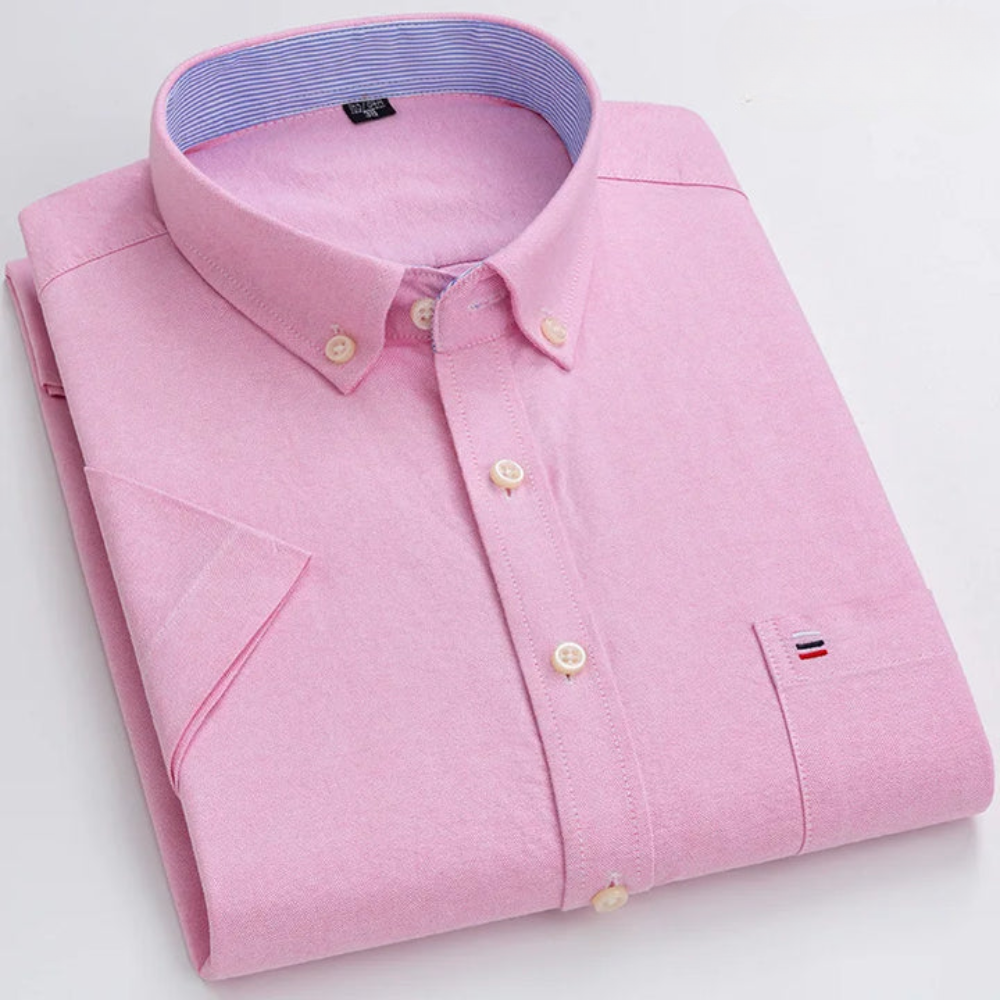James Oxford Patterned Button-Up Shirt for Men