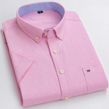James Oxford Patterned Button-Up Shirt for Men