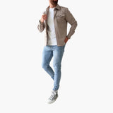 David Shirt Jacket with Button Placket