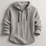 James Oxford Hooded Shirt for Men