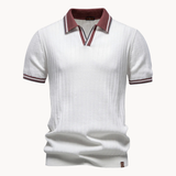 James Oxford Classic Knit Polo Shirt for Men