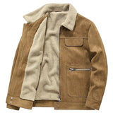 Langmere Suede Sherpa-Lined Jacket