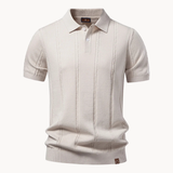 James Oxford Elegant Knit Polo Shirt for Men