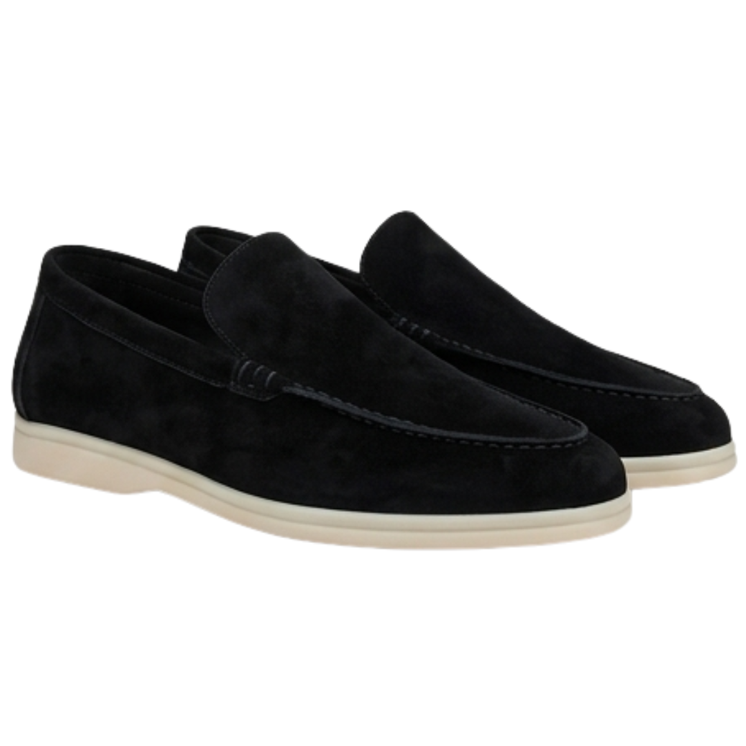James Oxford Classic Suede Moccasins for Men