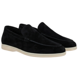 James Oxford Classic Suede Moccasins for Men