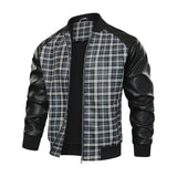 Montford Grid Leather Jacket