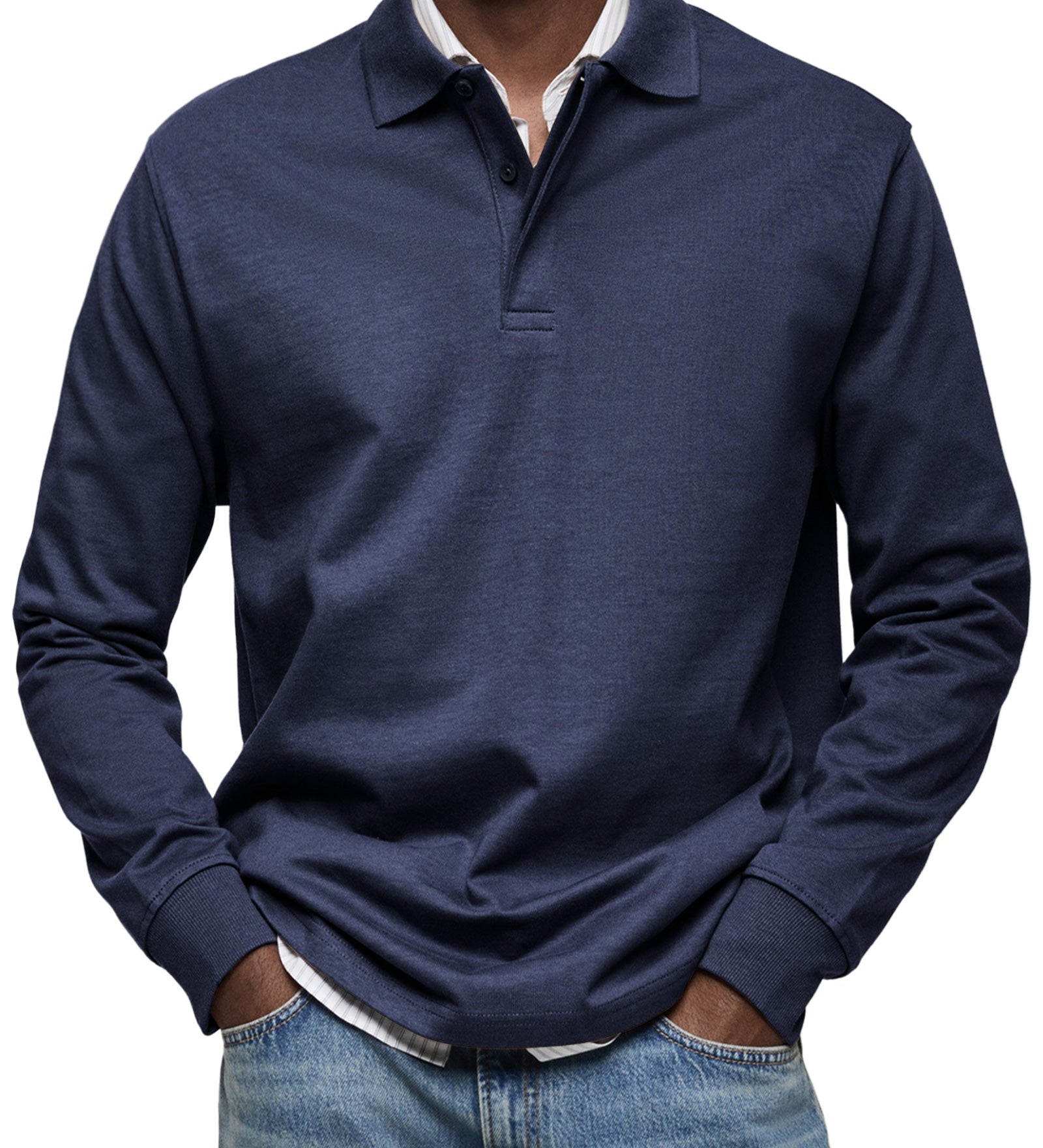 Richard - Casual Long-Sleeve Polo Shirt