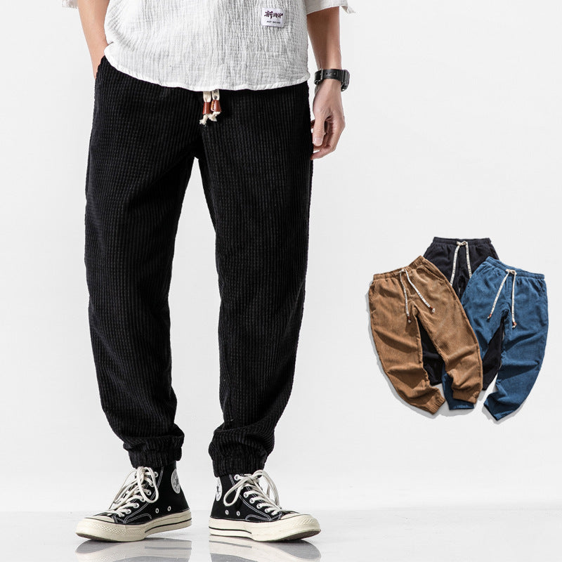 James Oxford Nathaniel Corduroy Jogger Trousers