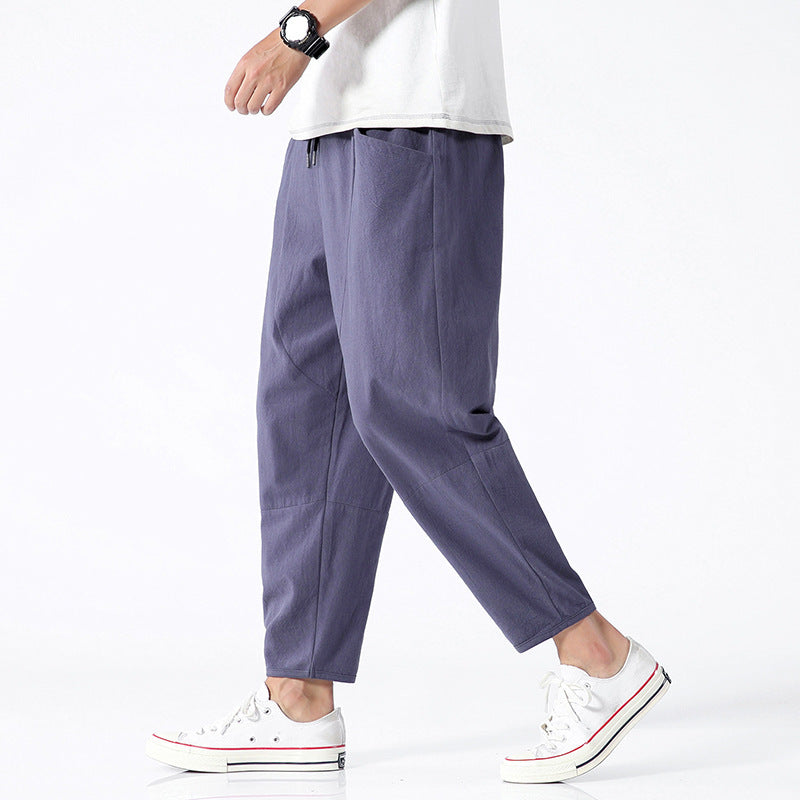 James Oxford Men's Harem Style Casual Trousers