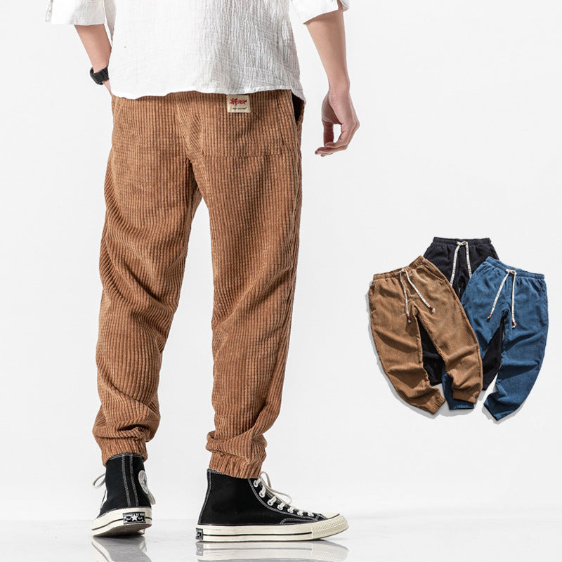 James Oxford Nathaniel Corduroy Jogger Trousers