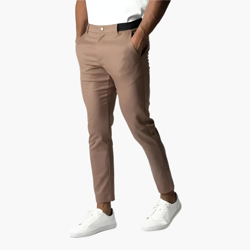 James Oxford Men's Slim Fit Chinos