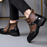 James Oxford Buckle Ankle Boots for Men