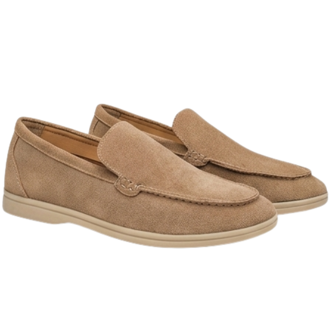 James Oxford Classic Suede Moccasins for Men
