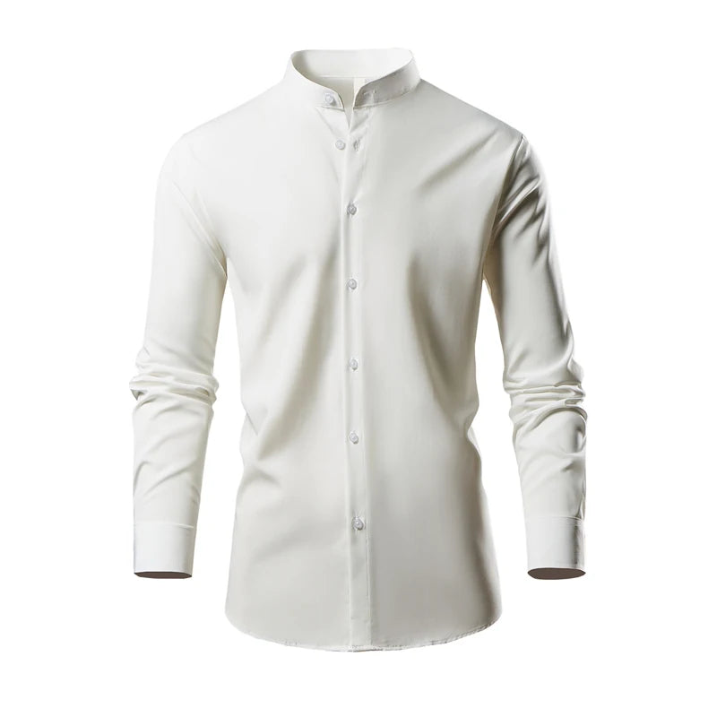 Westbridge Stand Collar Shirt