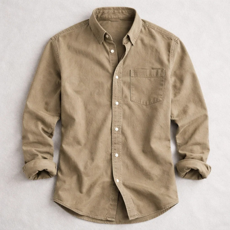 James Oxford Vintage Cotton Shirt for Men