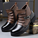 James Oxford Buckle Ankle Boots for Men