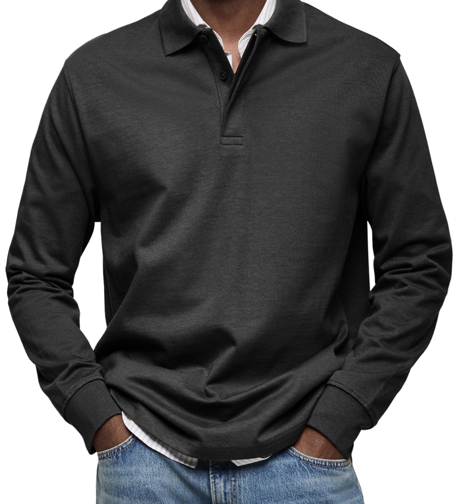 Richard - Casual Long-Sleeve Polo Shirt