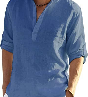 James Oxford Cotton-Linen Shirt for Men