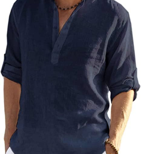 James Oxford Cotton-Linen Shirt for Men