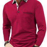 James Oxford Classic Long Sleeve Polo Shirt