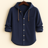 James Oxford Luxury Soft Cotton Hooded Shirt
