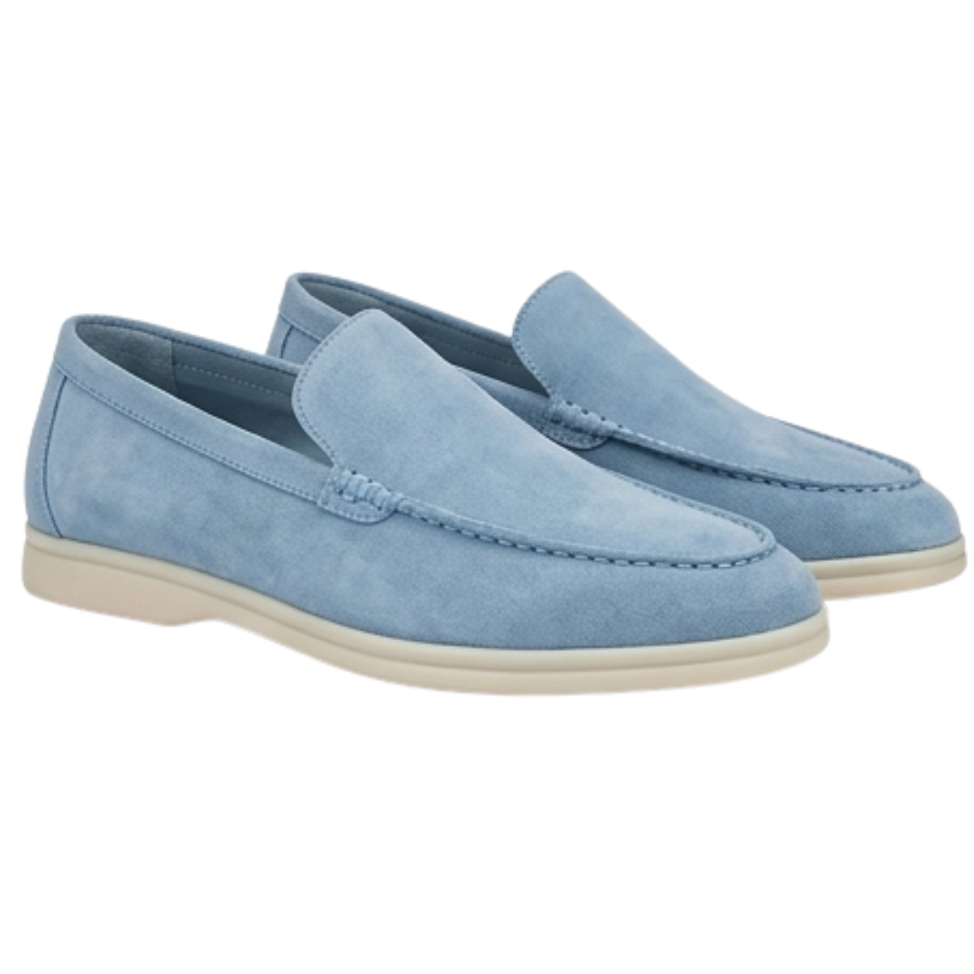 James Oxford Classic Suede Moccasins for Men
