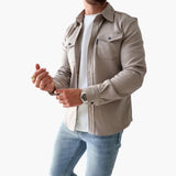 David Shirt Jacket with Button Placket