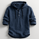 James Oxford Hooded Shirt for Men