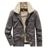 Langmere Suede Sherpa-Lined Jacket
