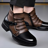 James Oxford Buckle Ankle Boots for Men